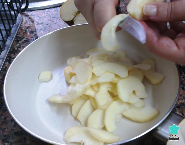 Receta de Crumble de manzana exprés - Paso 1