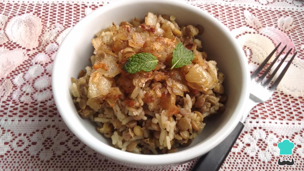 Receta de Arroz con lentejas árabe