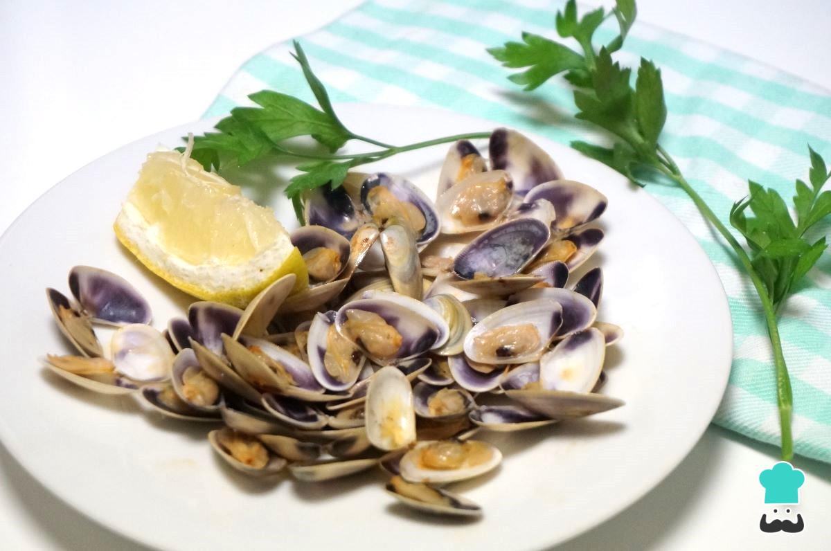 Receta de Coquinas o tellinas a la plancha