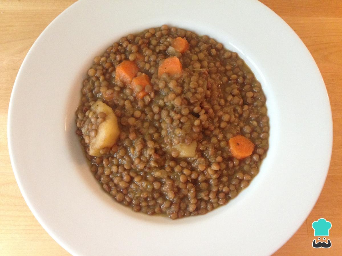 Receta de Potaje de lentejas y verduras