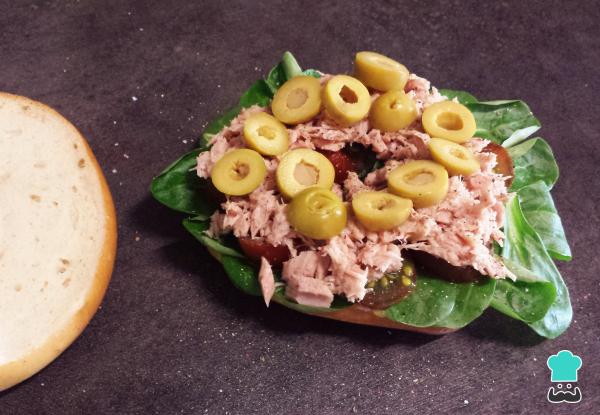 Receta de Bagel de atún light - Paso 6