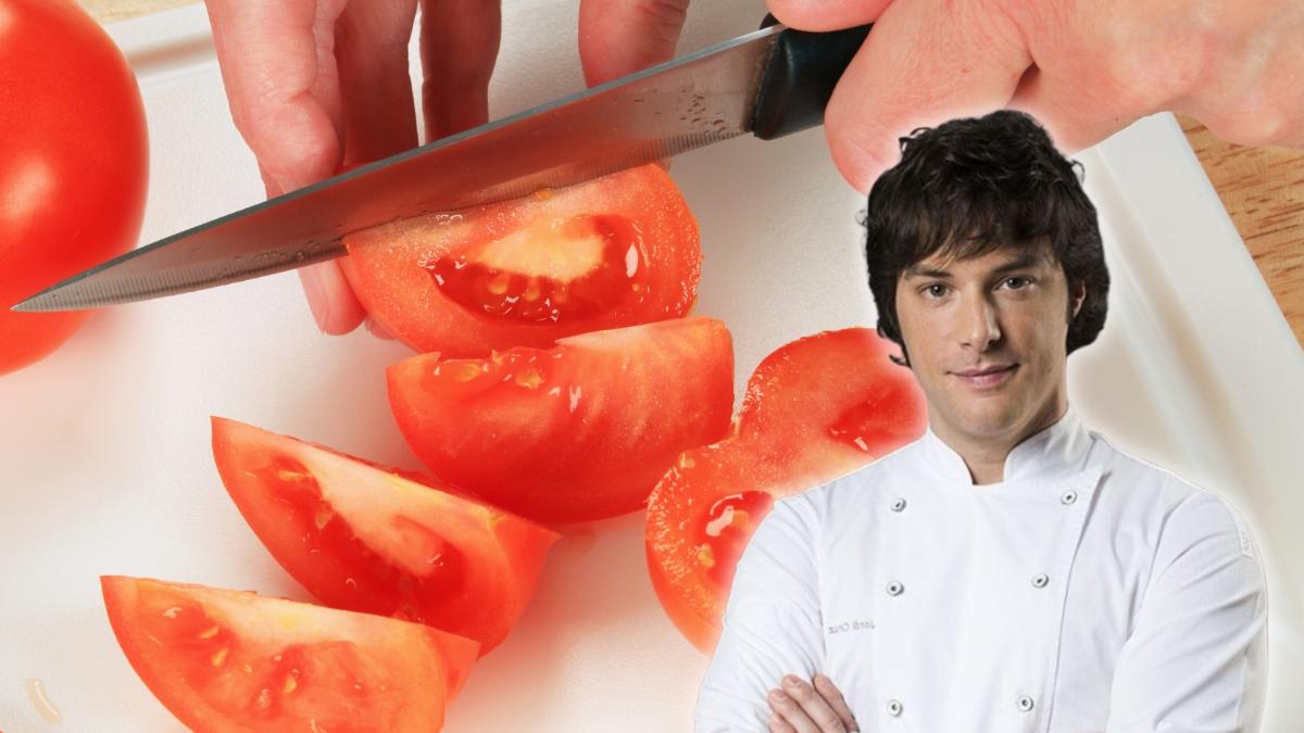 Jordi Cruz, chef catalán: “La mejor forma de cortar el tomate para ensalada es fijarse en sus paredes para conservar mejor sus jugos y su sabor”
