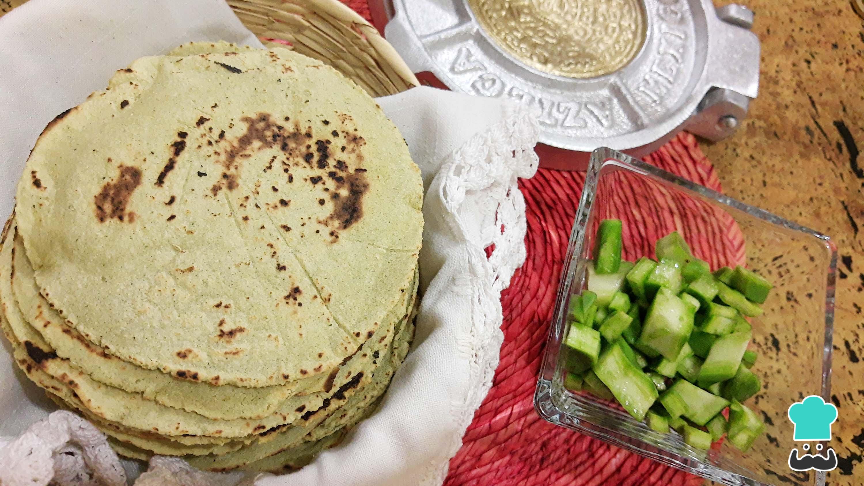 Tortillas de nopal Receta FÁCIL y SALUDABLE