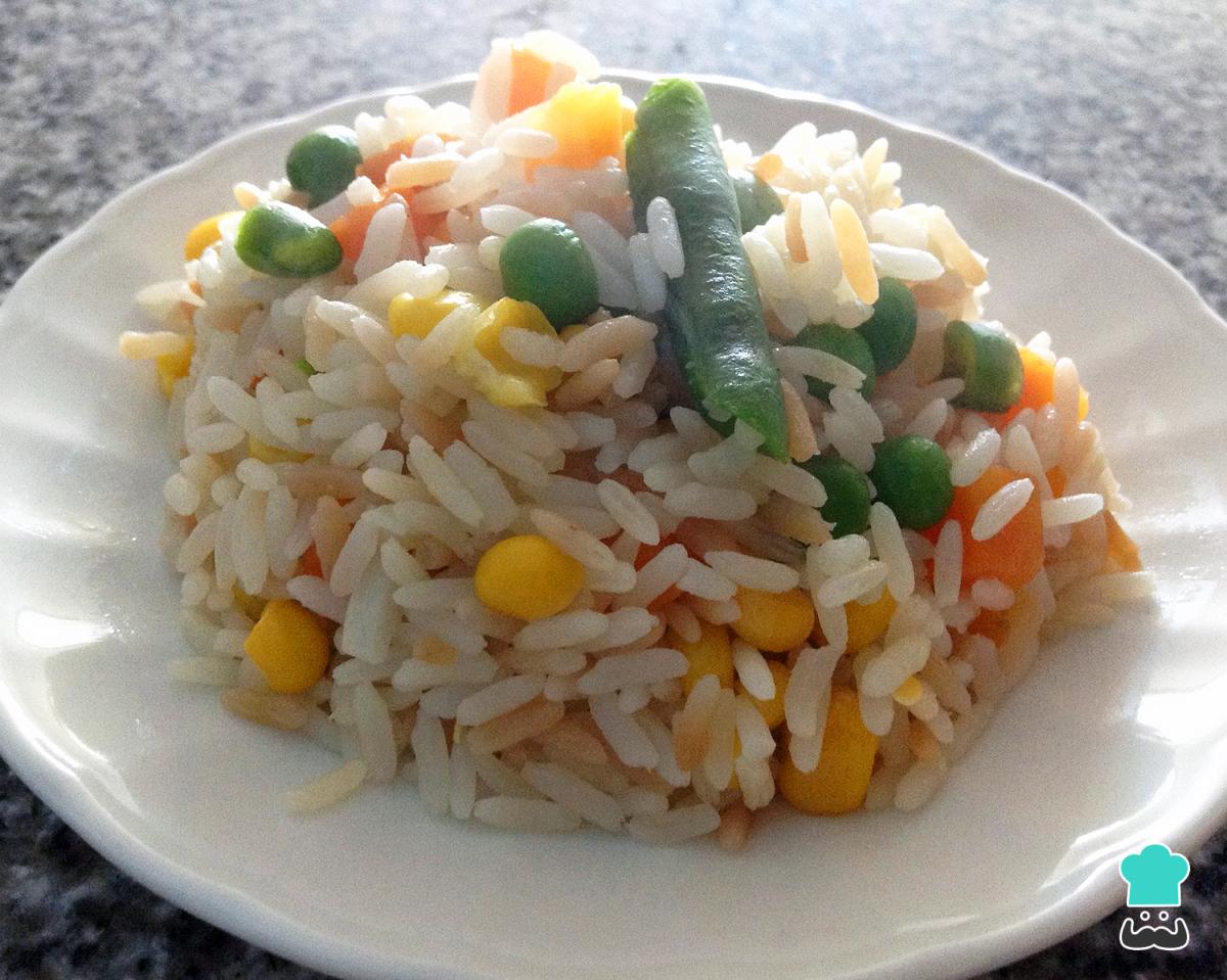 Receta de Arroz primavera