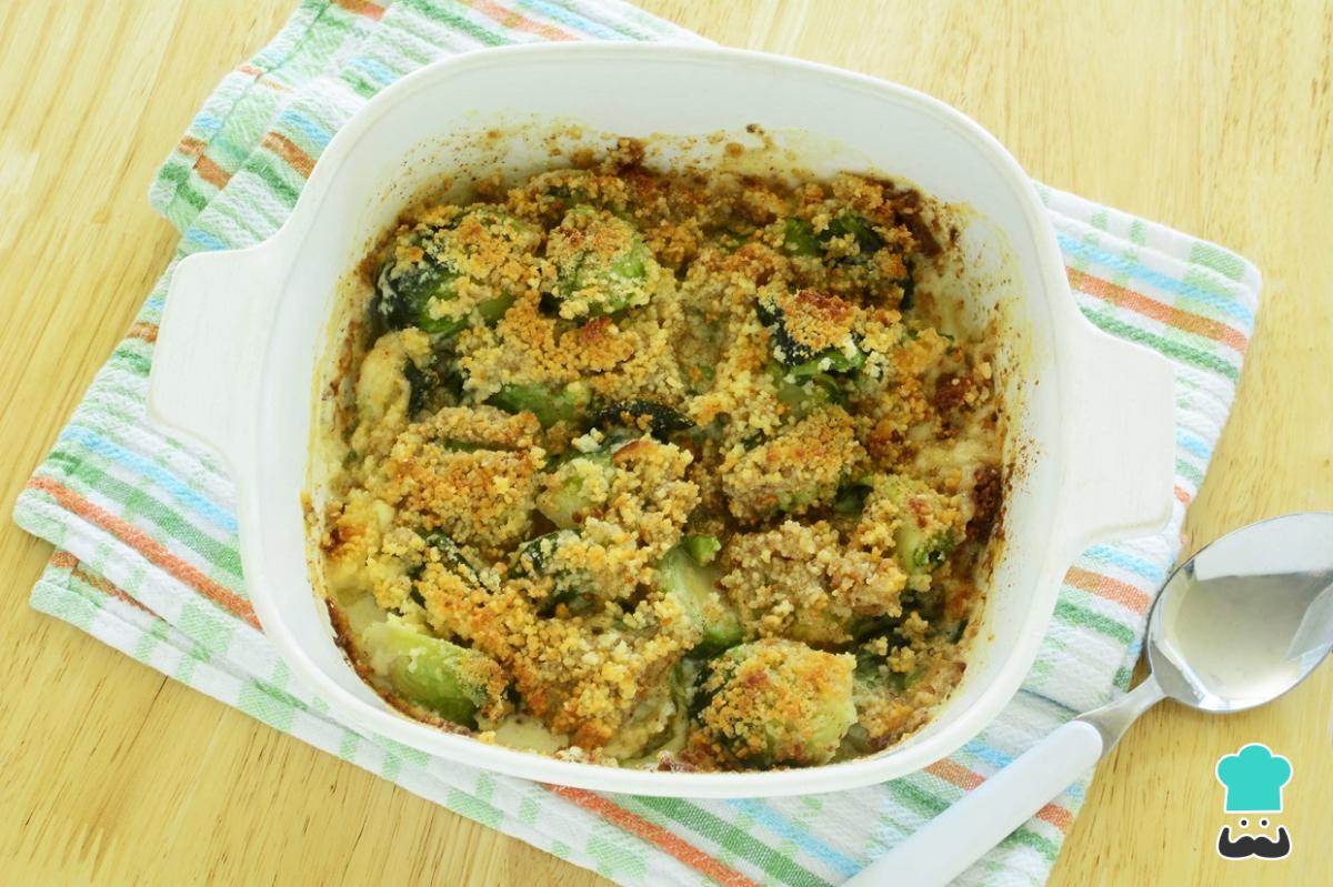 Receta de Coles de Bruselas al horno con queso