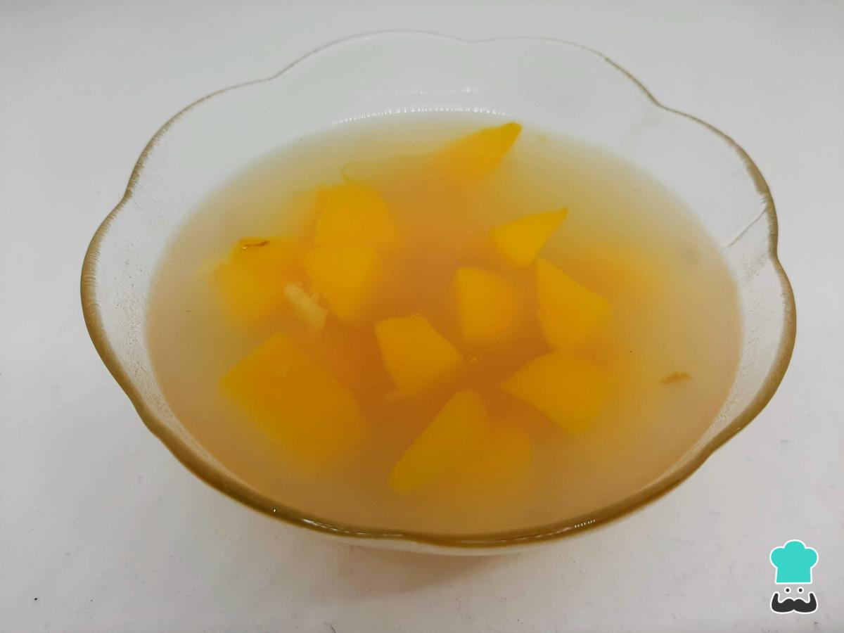 Receta de Mazamorra de durazno