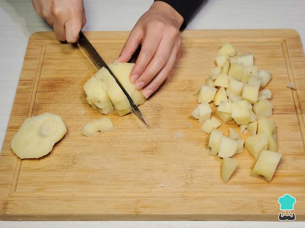 Receta de Ensalada blanca navideña - Paso 1