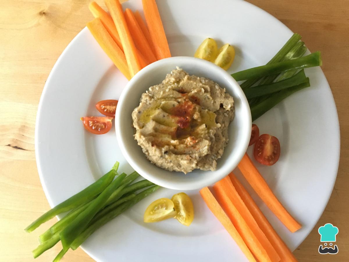 Receta de Crudités con hummus