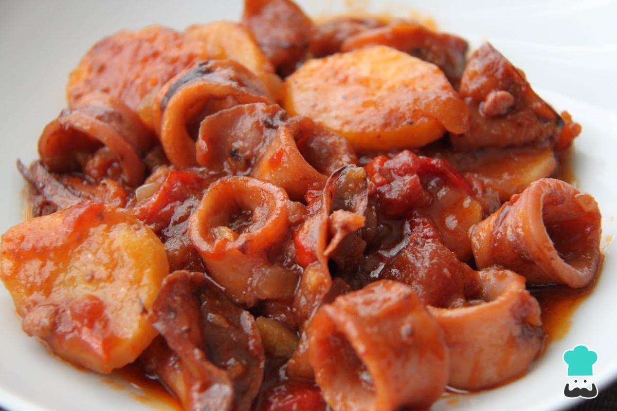 Receta de Calamares guisados