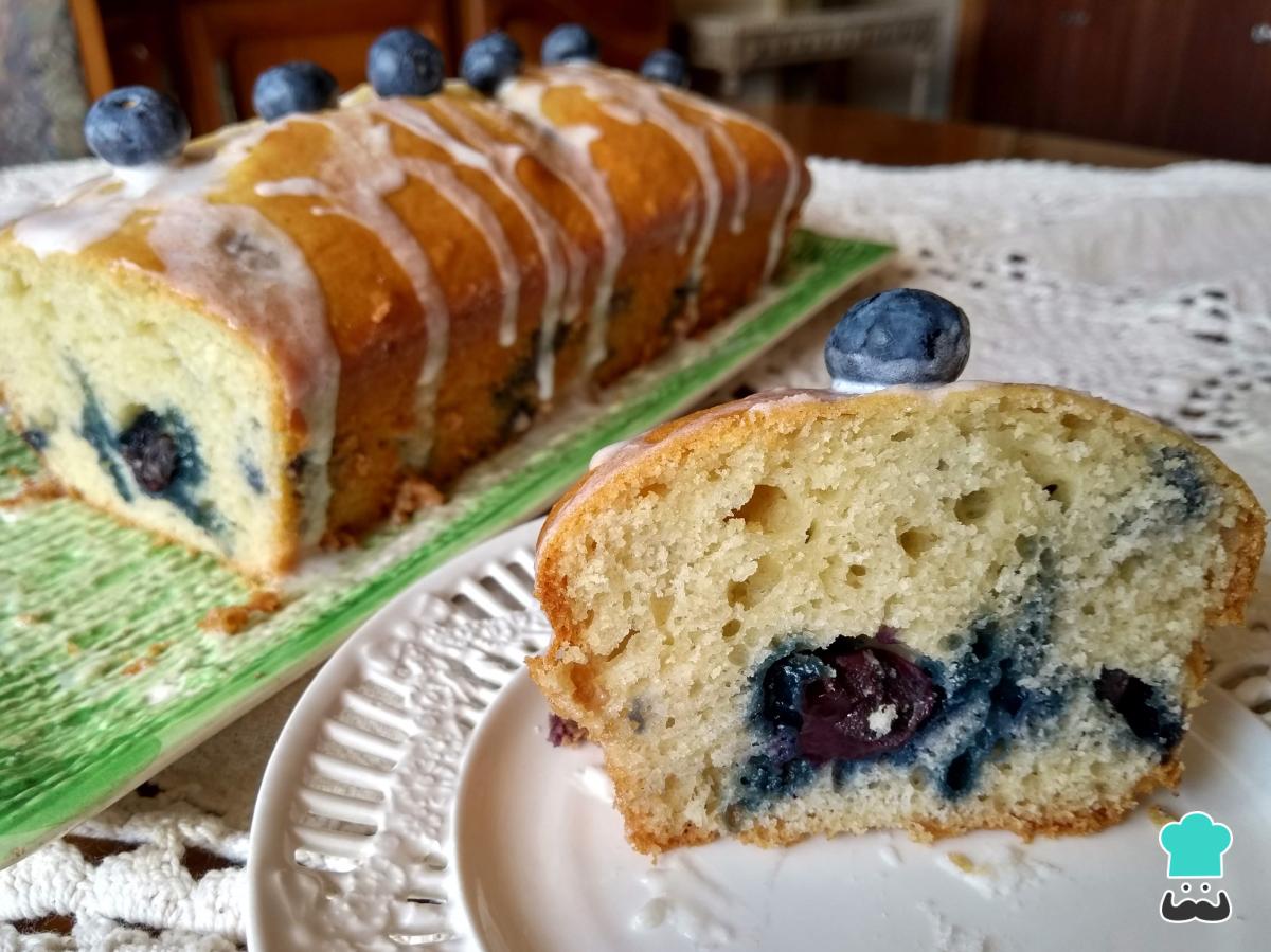 Receta de Budín de arándanos sin manteca