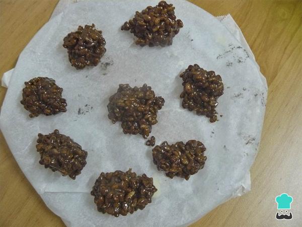 Receta de Rocas de chocolate y arroz inflado - Paso 5