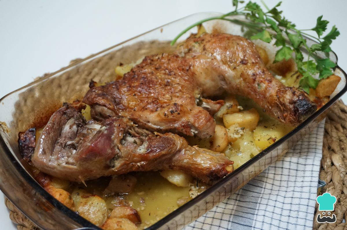 Receta de Pavo al horno con patatas