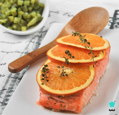 Receta de Salmón a la naranja