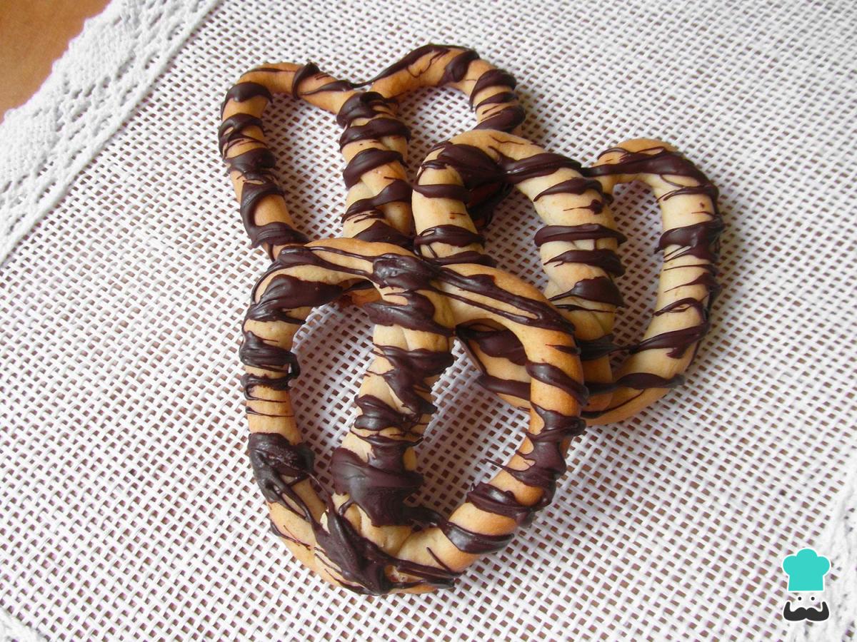 Receta de Pretzel con chocolate