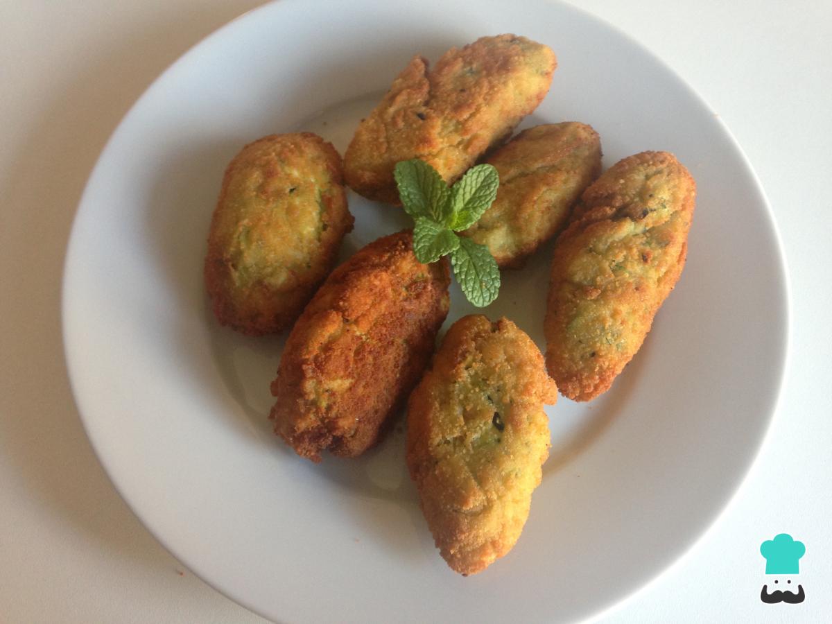 Receta de Croquetas griegas de calabacín