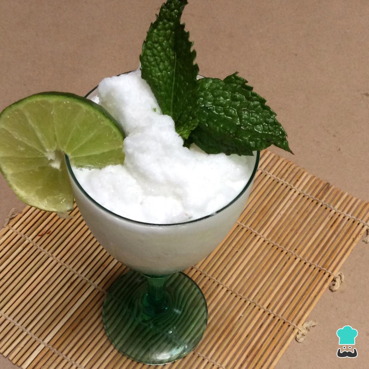 Receta de Sorbete de mojito