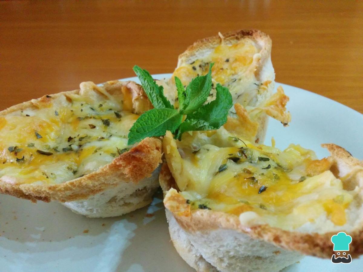 Receta de Canastas de pollo y bacon