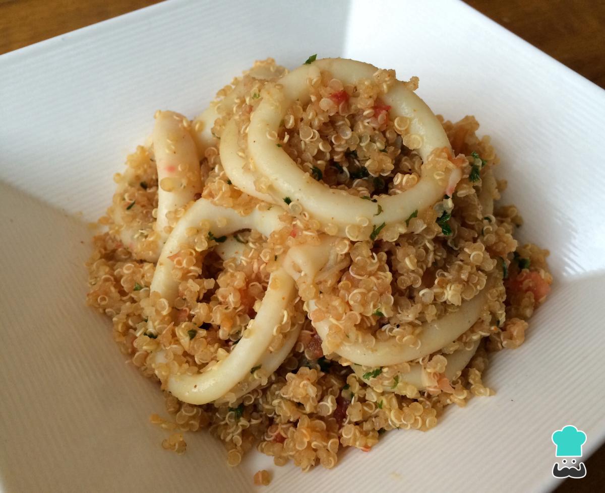 Receta de Calamares con quinoa