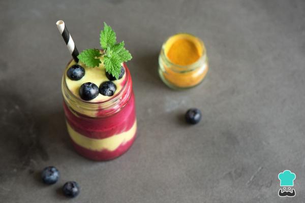 Batidos antiinflamatorios - Batido de arándanos y cúrcuma