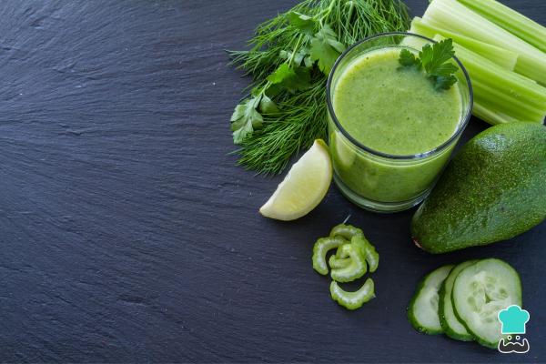 Batidos antiinflamatorios - Batido de pepino, perejil y limón
