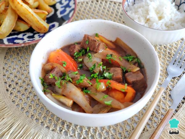 Receta de Lomito saltado de carne - Paso 6