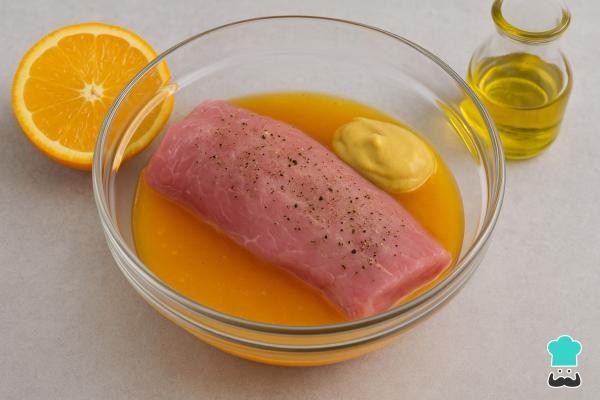 Receta de Solomillo de cerdo a la naranja - Paso 2