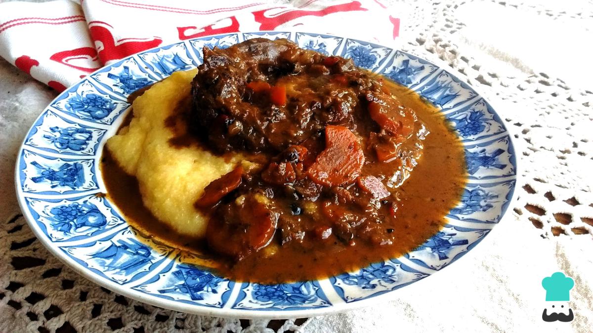 Receta de Polenta con osobuco