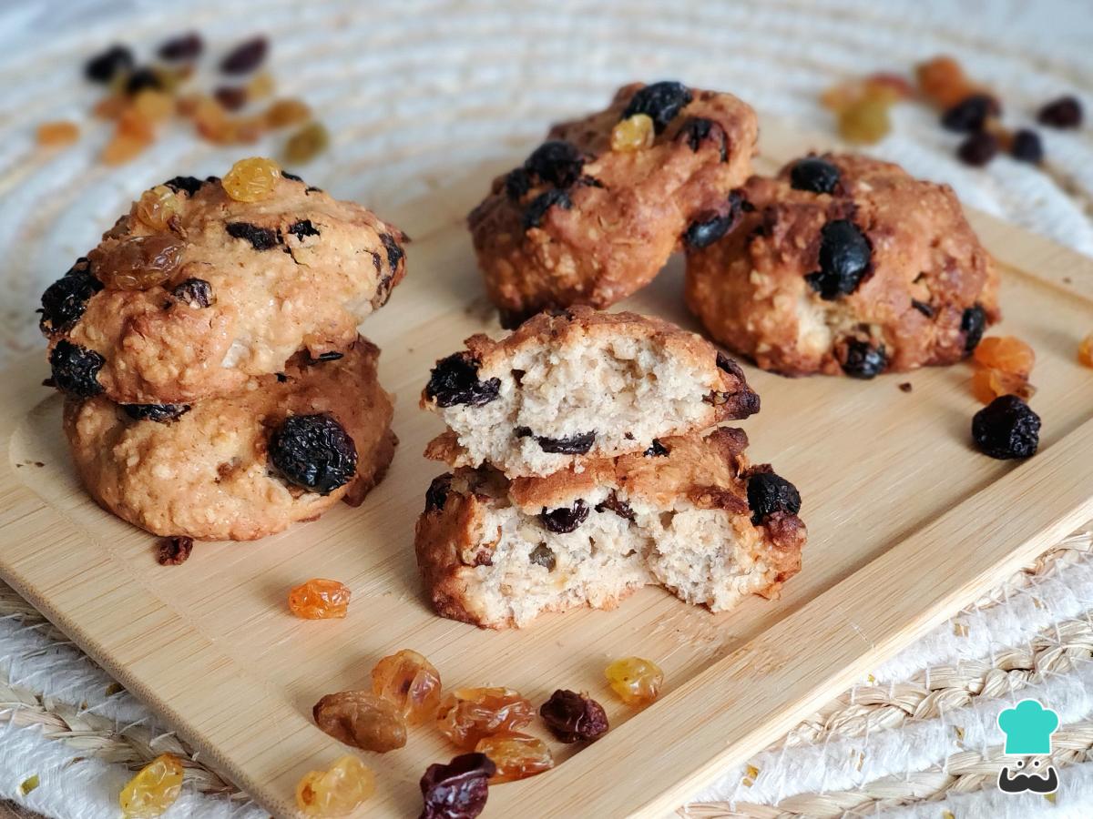 Receta de Galletas de avena y pasas