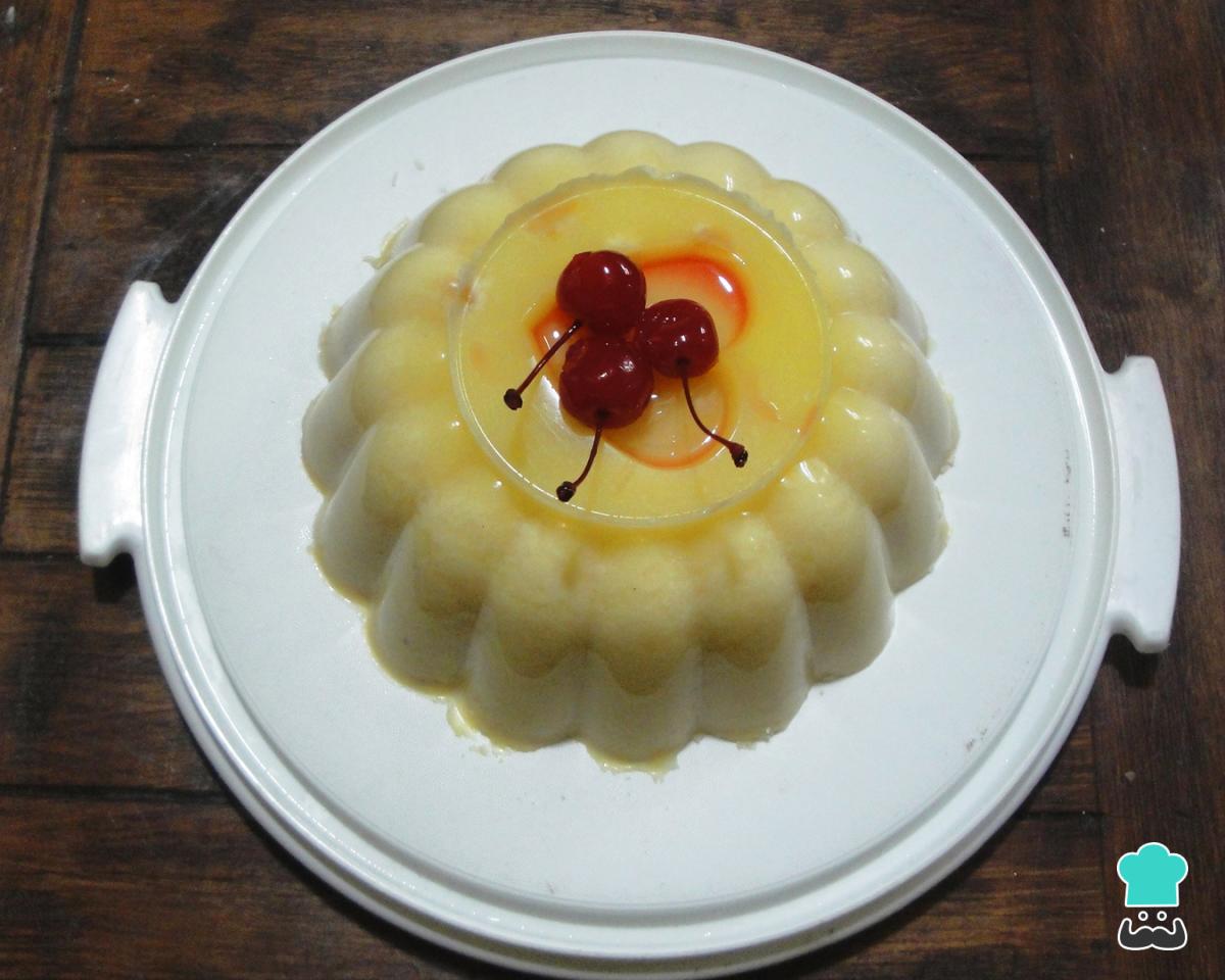 Receta de Gelatina de rompope