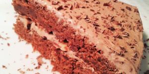 Torta de chocolate y queso crema