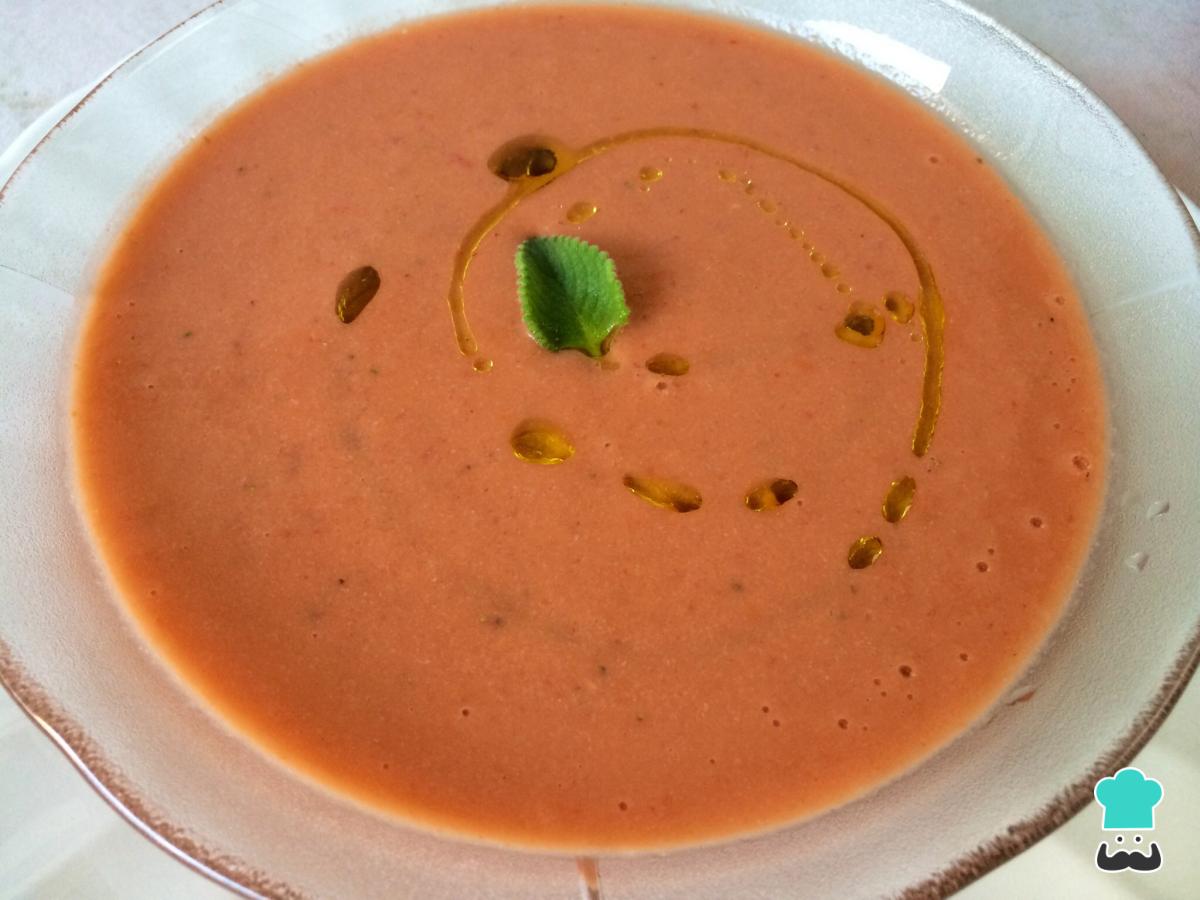 Receta de Gazpacho de fresas