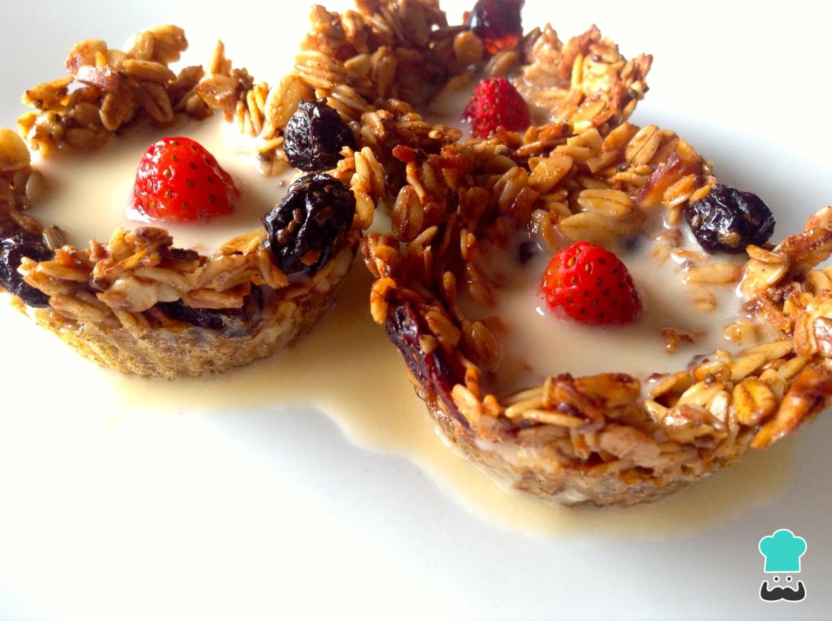 Receta de Muffins de granola