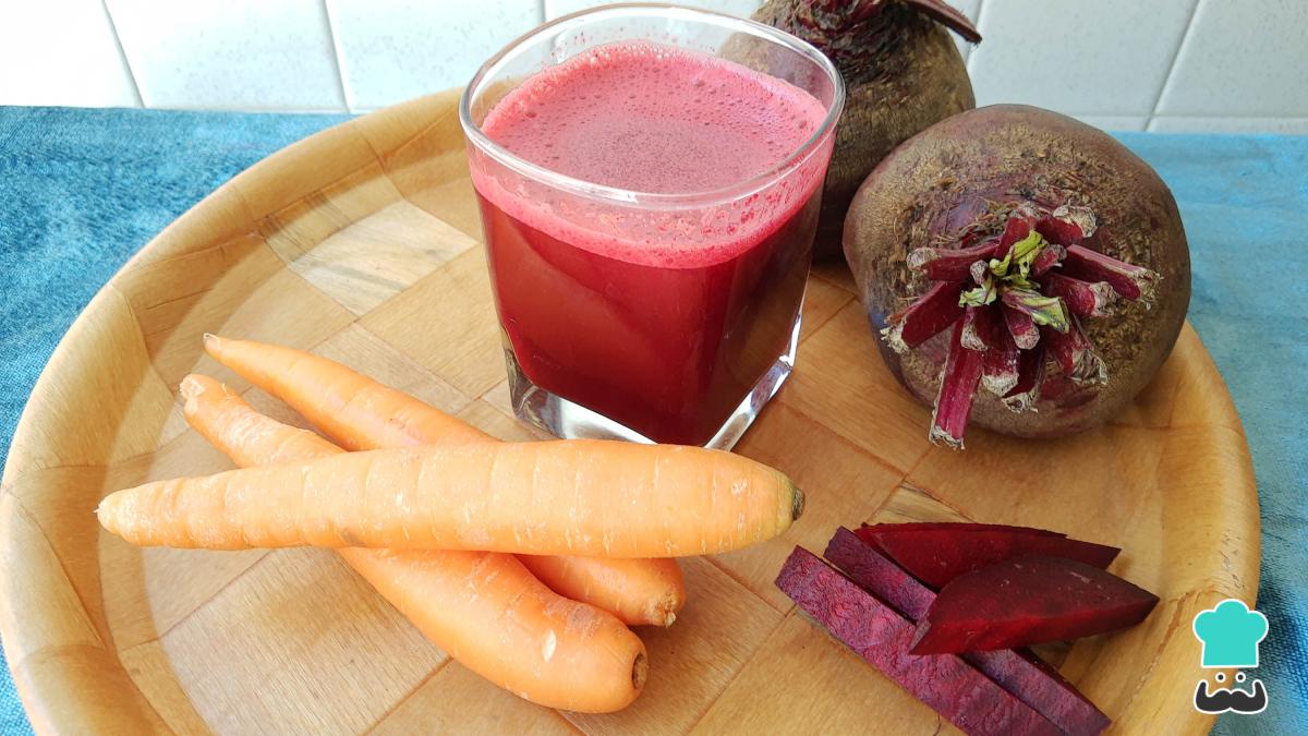 Jugo de betabel con zanahoria