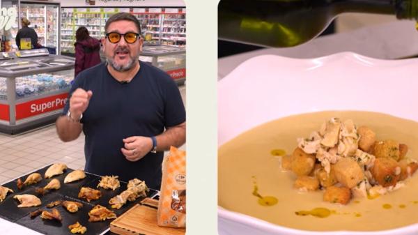 Dani García, chef: “Del pollo asado no se tira nada, con la carcasa y los restos hago una crema tipo vichyssoise brutal y llena de sabor” - Un solo pollo asado, múltiples posibilidades