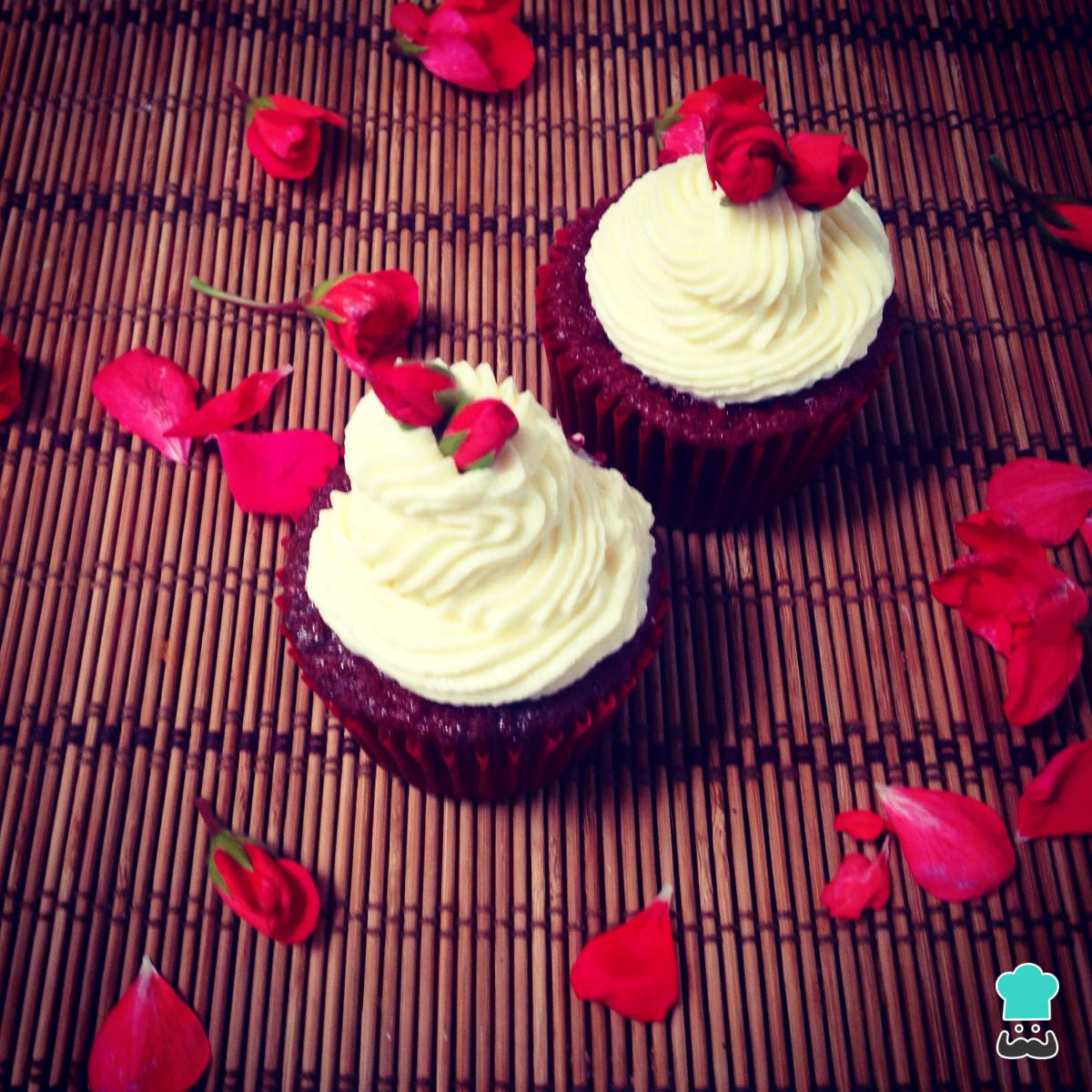 Receta de Cupcakes red velvet