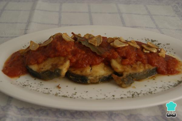 Receta de Merluza con tomate