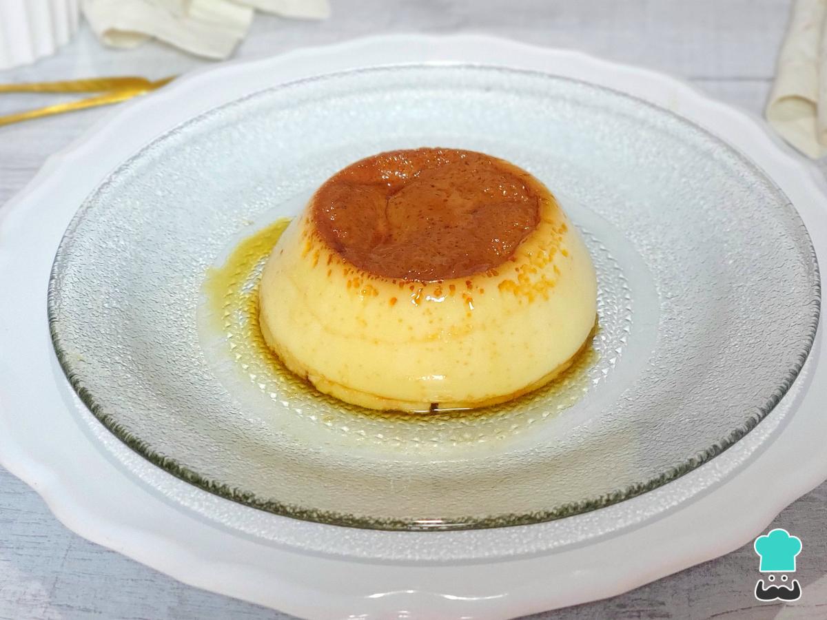 Receta de Flan de huevo en microondas