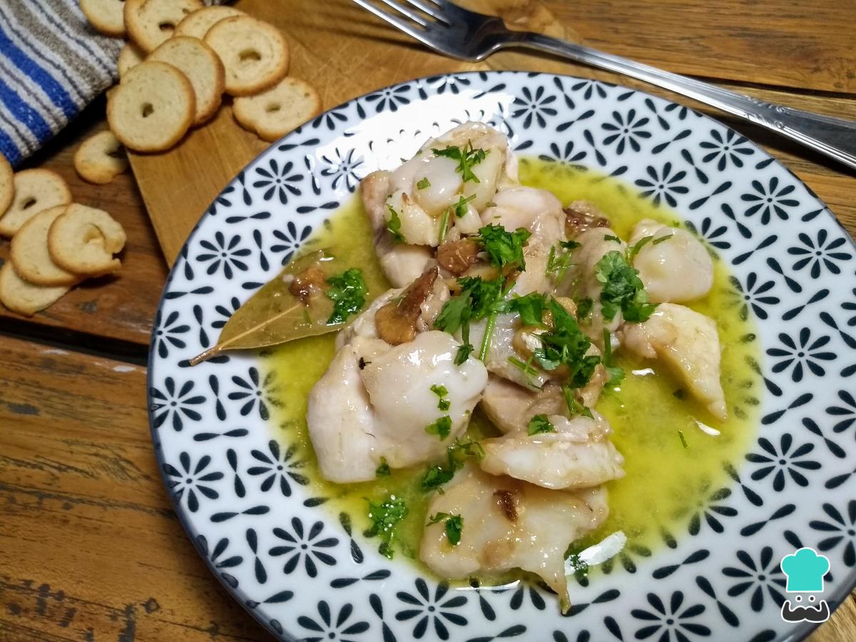 Receta de Cocochas de bacalao al pil pil