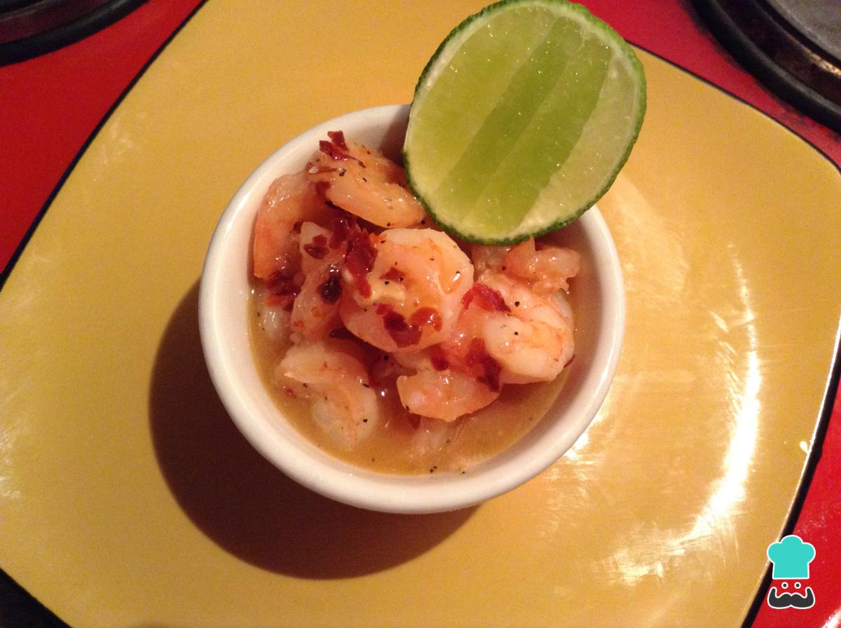 Receta de Camarones al coco con salsa picante