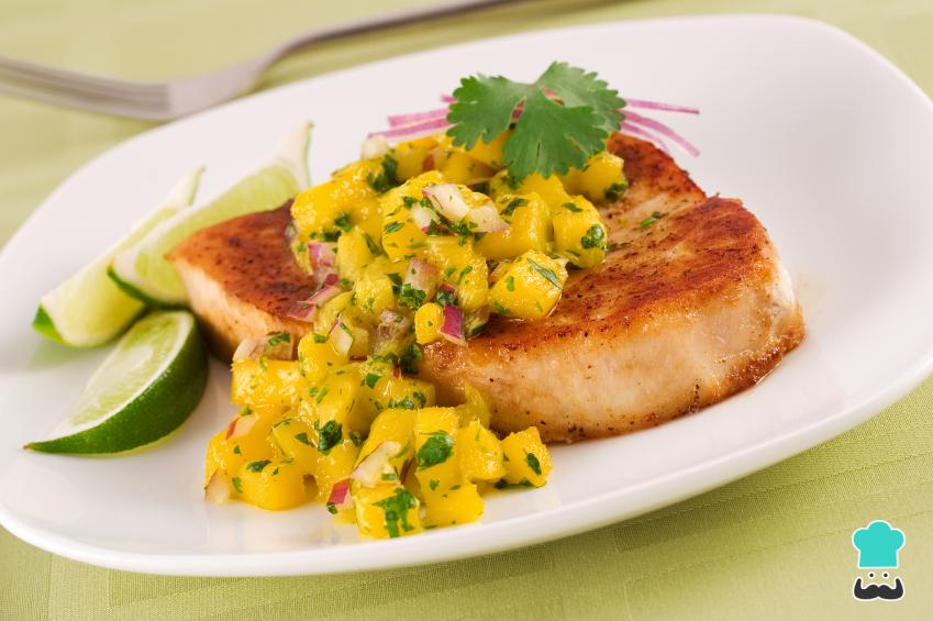 Filetes de pescado con mango - Fácil