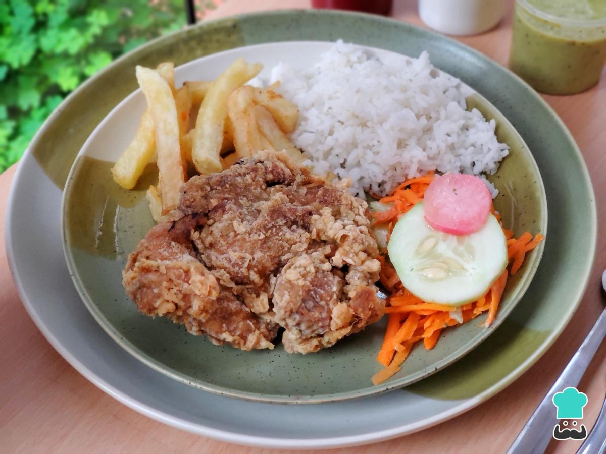 Receta de Pollo broaster con arroz