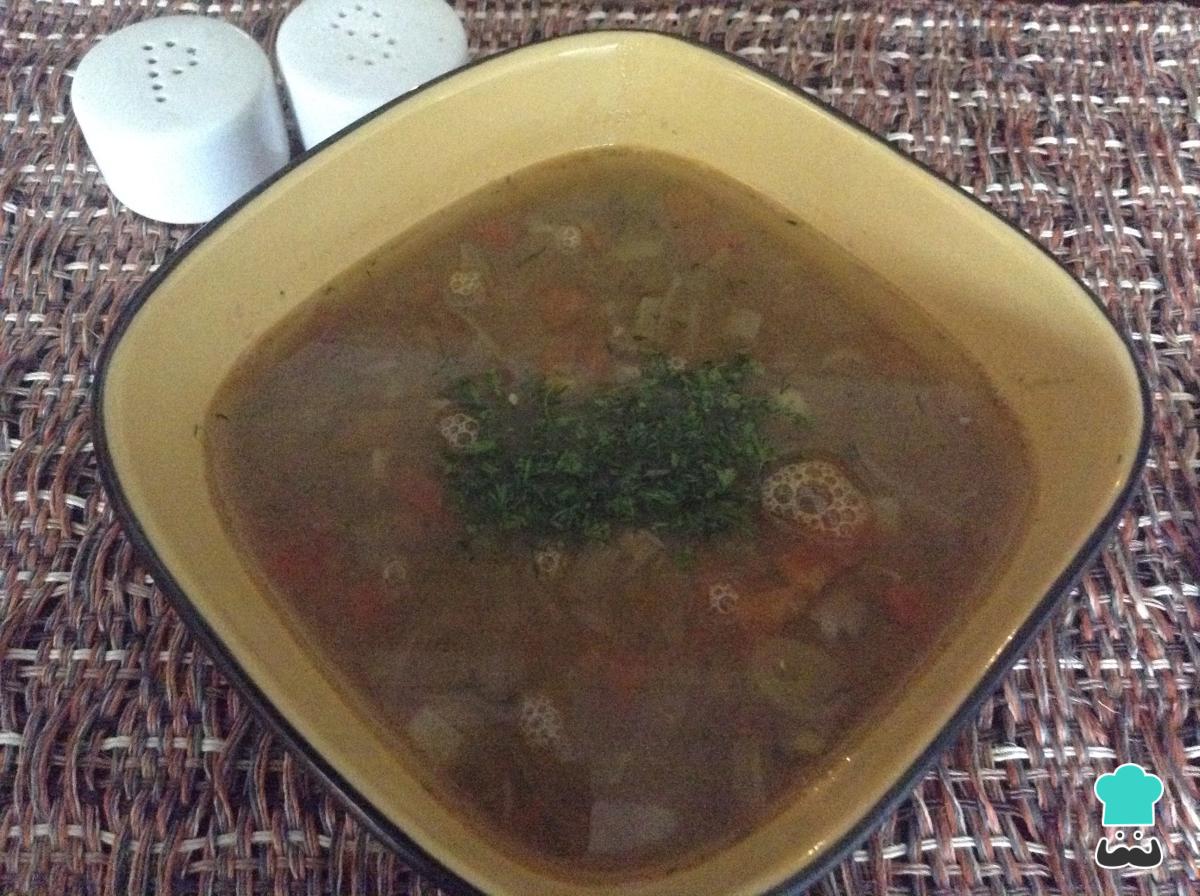 Receta de Sopa de lentejas y cilantro