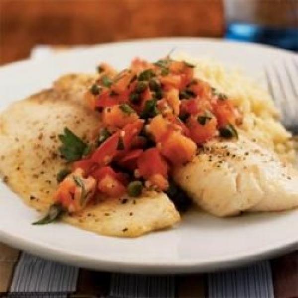 Receta de tilapia en salsa de calamar