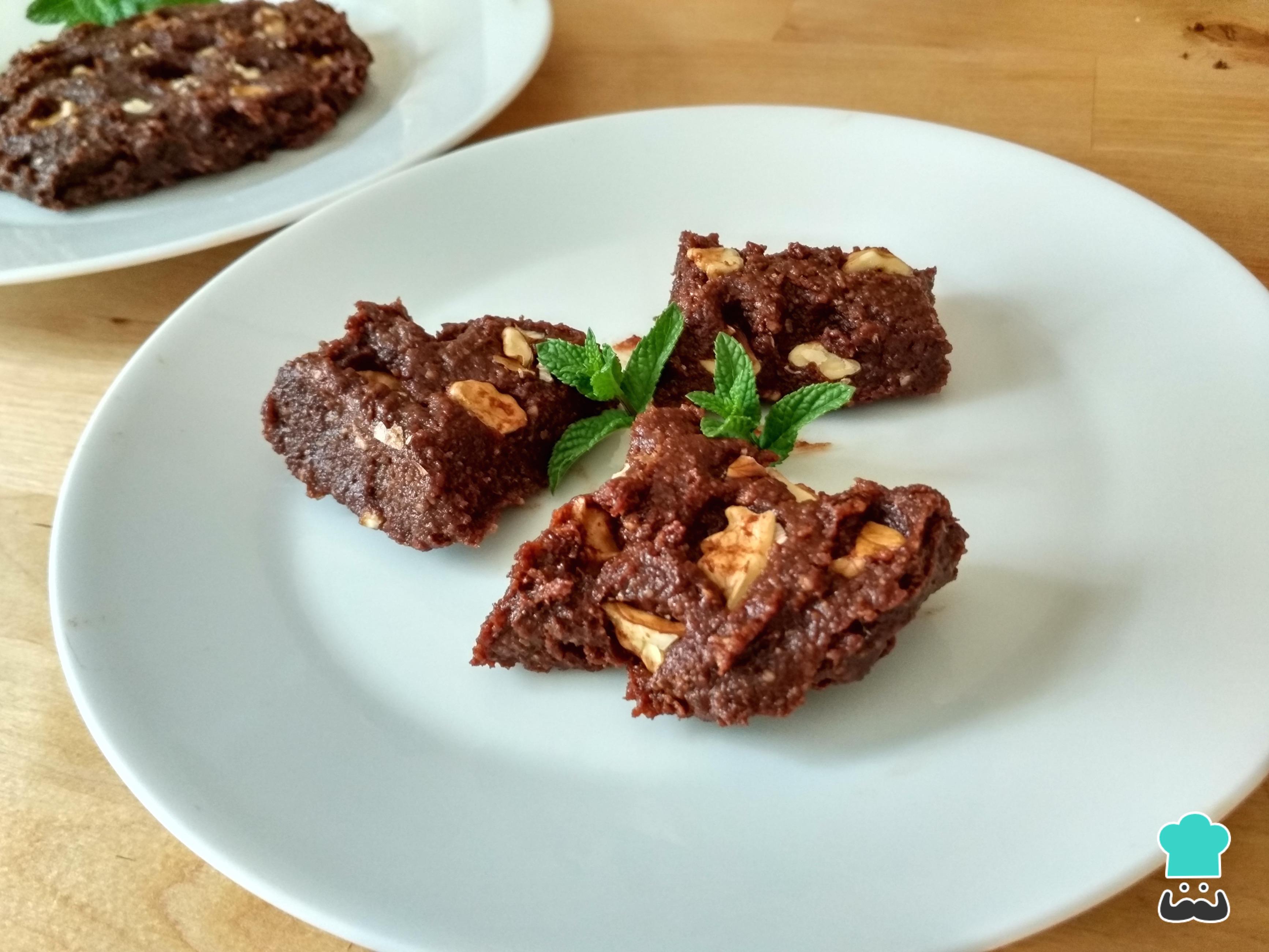 Brownie de café y nueces Fácil