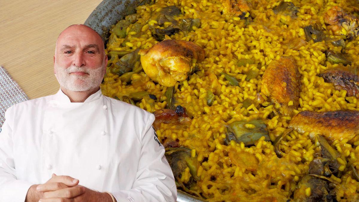 José Andrés, chef, sobre la paella valenciana: “No consiste solo en los ingredientes, sino en el sabor que aportan al caldo, porque el arroz lo absorberá como una esponja”