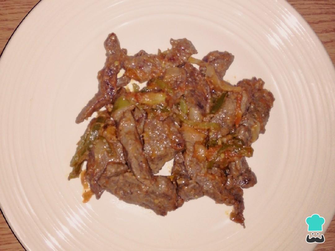 Fajitas de res con vegetales ¡Listas en media hora!