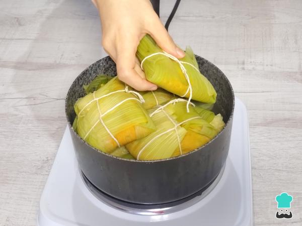 Receta de Humita en chala - Paso 11