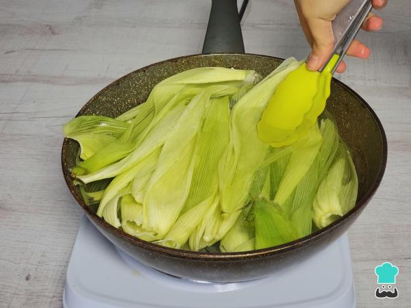 Receta de Humita en chala - Paso 2