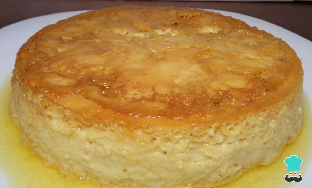 Receta de Flan napolitano al horno sin baño María