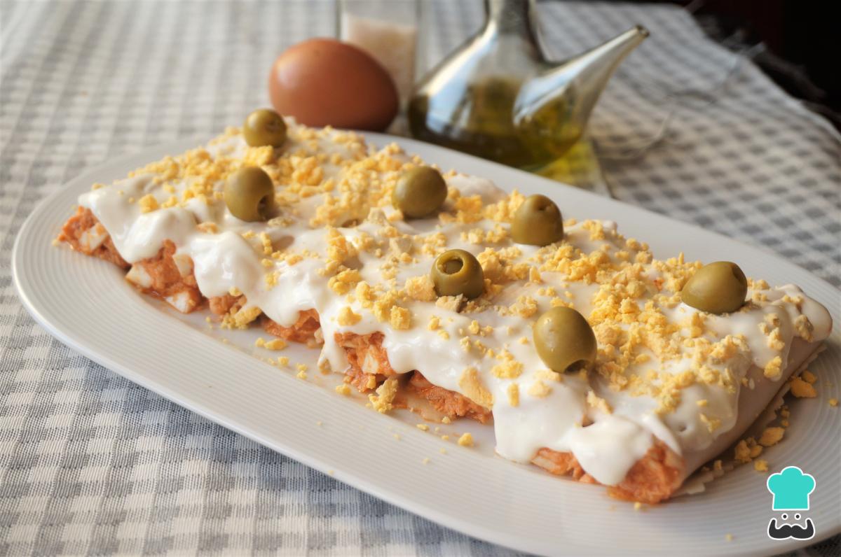 Receta de Canelones de verano